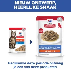 Hill's Science Plan - Feline Adult  - Zeevis - Maaltijdzakje