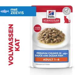 Hill's Science Plan - Feline Adult  - Zeevis - Maaltijdzakje