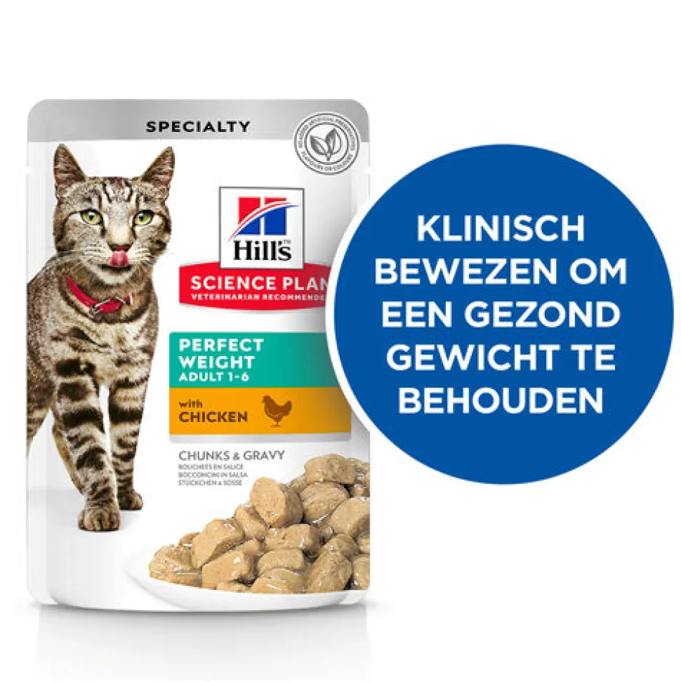 Hill's Science Plan - Feline Adult - Perfect Weight - Maaltijdzakje