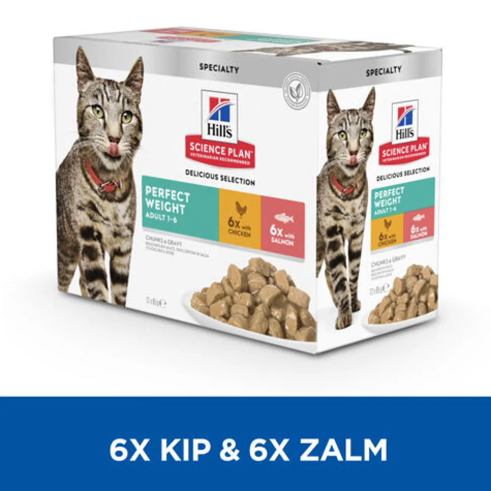 Hill's Science Plan - Feline Adult - Perfect Weight - Maaltijdzakje