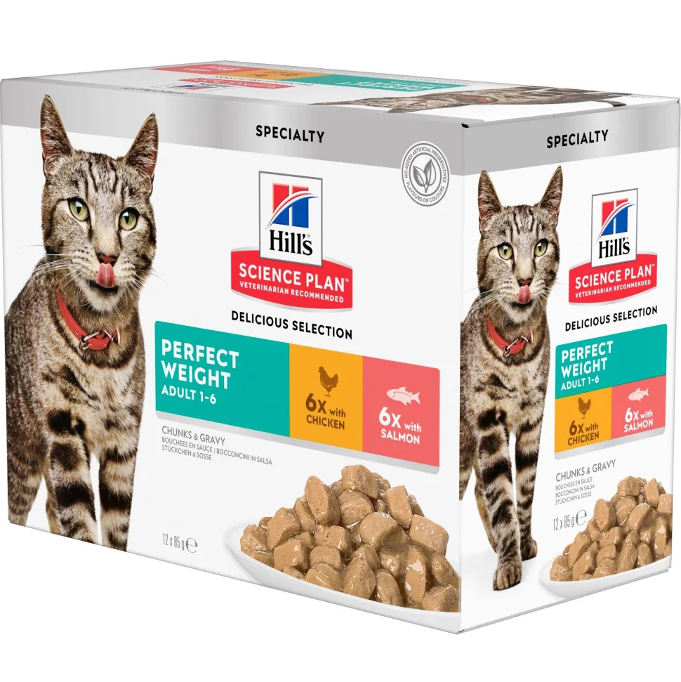 Hill's Science Plan - Feline Adult - Perfect Weight - Maaltijdzakje