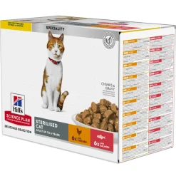 Hill's Science Plan - Feline Adult - Sterilised - Chicken - Maaltijdzakje