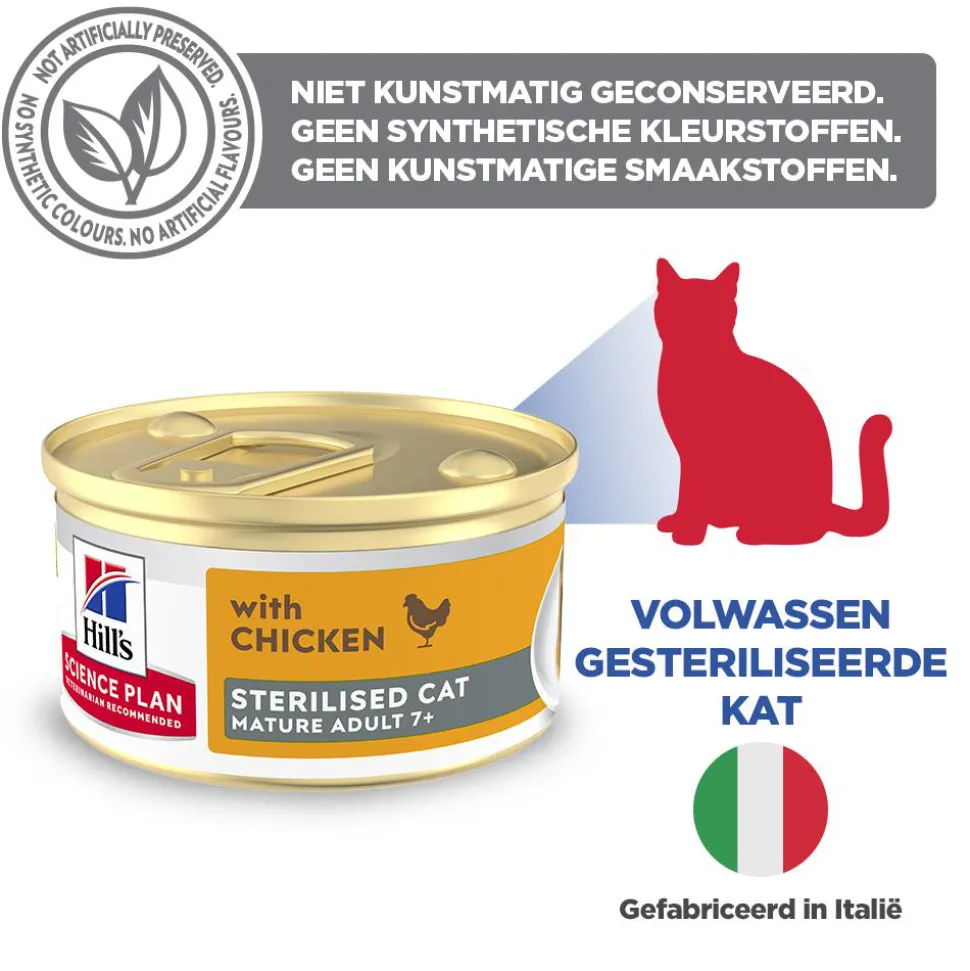 Hill's Science Plan Feline Sterilised Mature Adult Premium Mousse - Kip