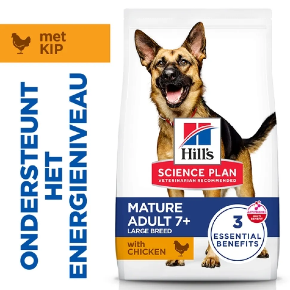 Hill's Science Plan - Large Breed - Mature Adult 6+ - Kip