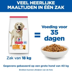 Hill's Science Plan - Large Breed - Adult - Light - Kip