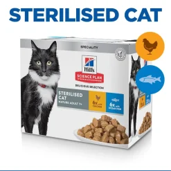Hill's Science Plan Mature Adult - Sterilised - Favourite Selection - Maaltijdzakje