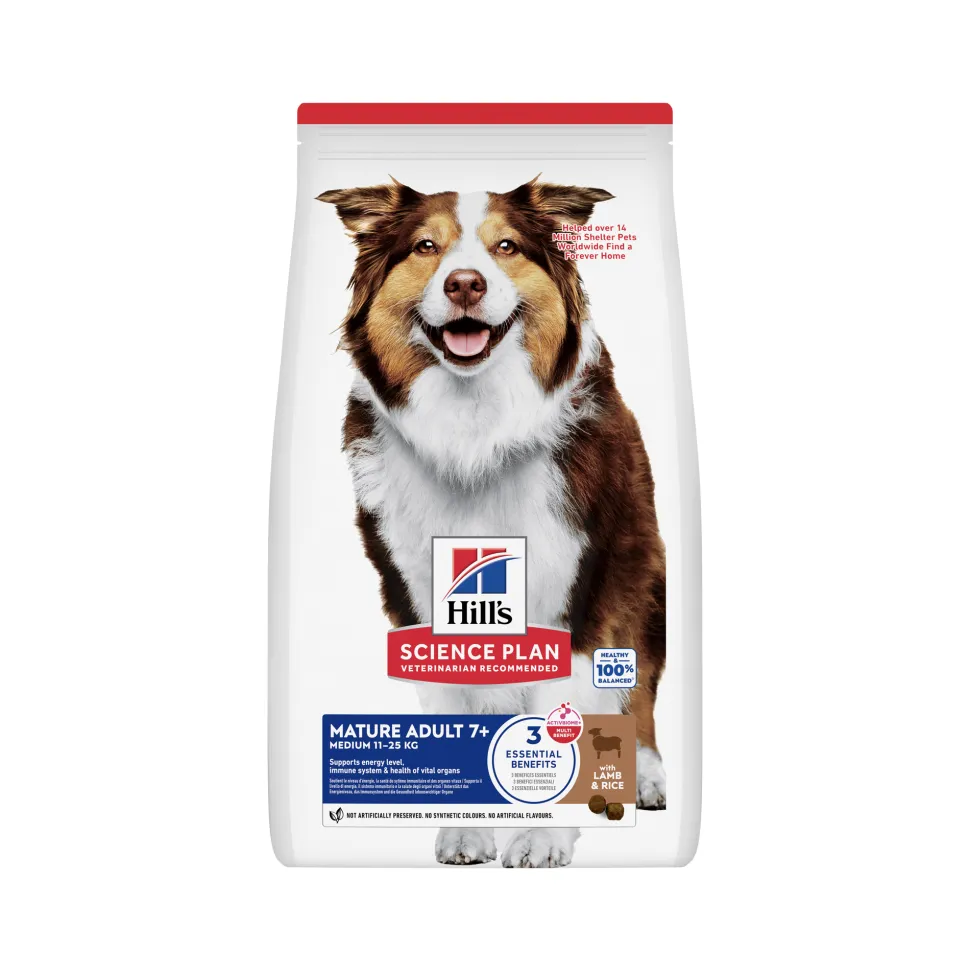 Hill's Science Plan - Medium - Mature Adult 7+ - Lam & Rijst