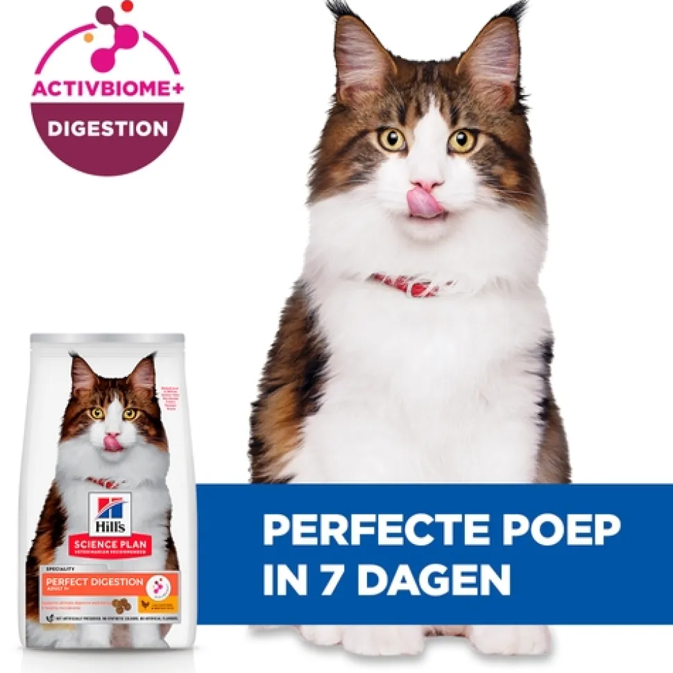 Hill's Science Plan Perfect Digestion - Adult 1+ - Kip & Bruine Rijst