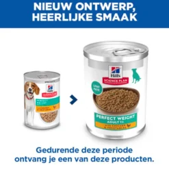 Hill's Science Plan Perfect Weight - Adult - Kip & Groenten - Blik
