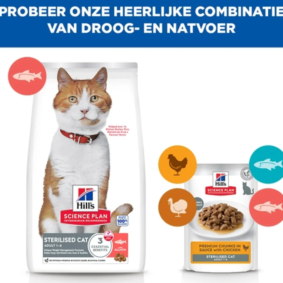 Hill's Science Plan Sterilised Cat - Adult - Zalm