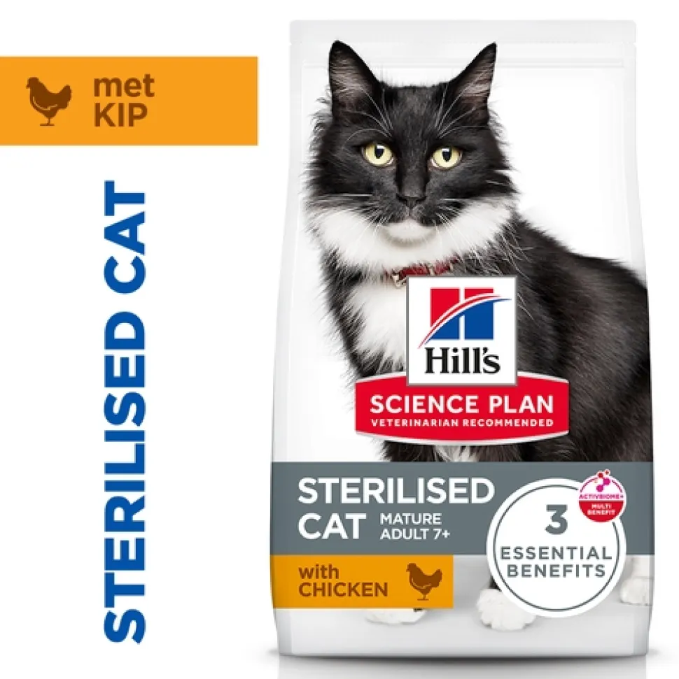 Hill's Science Plan Sterilised Cat - Mature Adult 7+ - Kip