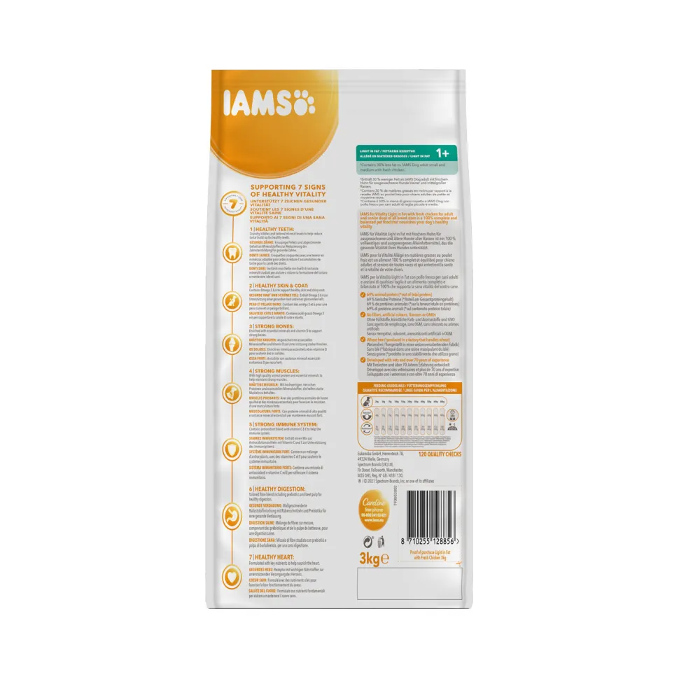 IAMS for Vitality Dog Light in Fat