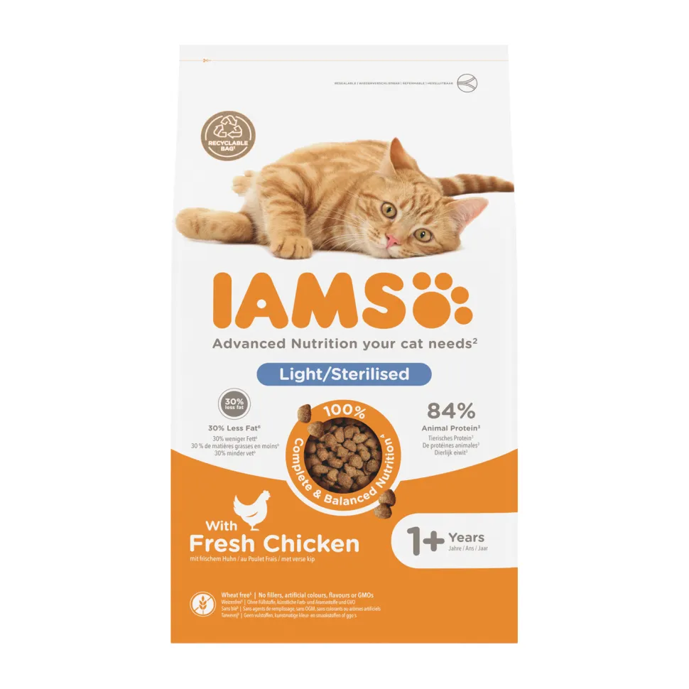IAMS for Vitality Kat Adult Sterilised & Overweight