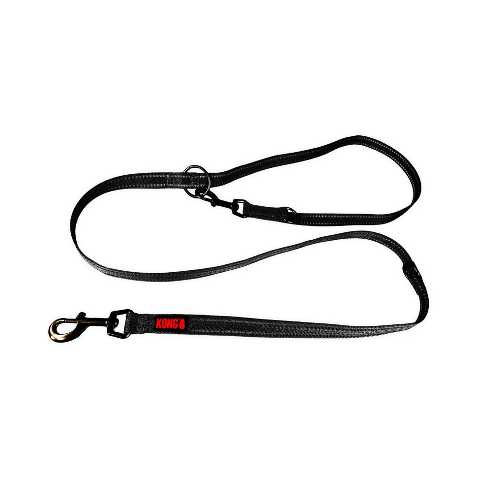 KONG Adjustable Leash - Zwart