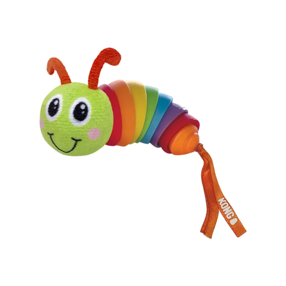 KONG Bat-A-Bout Clackz Caterpillar