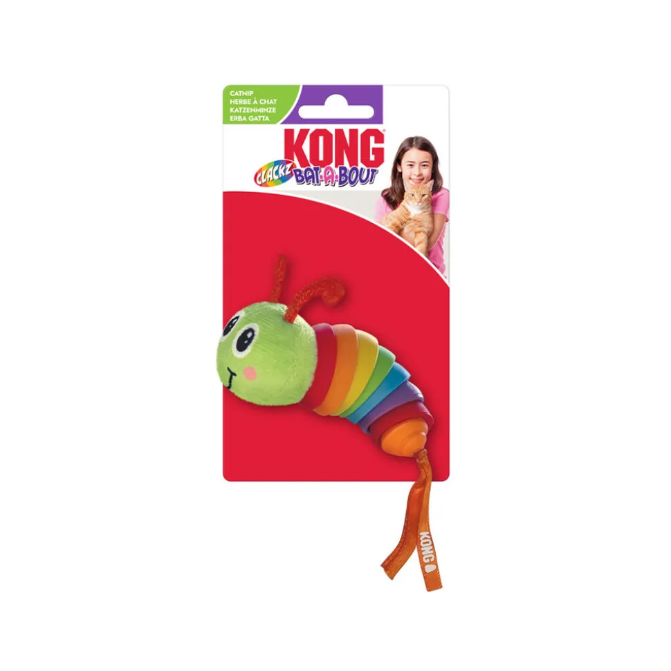 KONG Bat-A-Bout Clackz Caterpillar