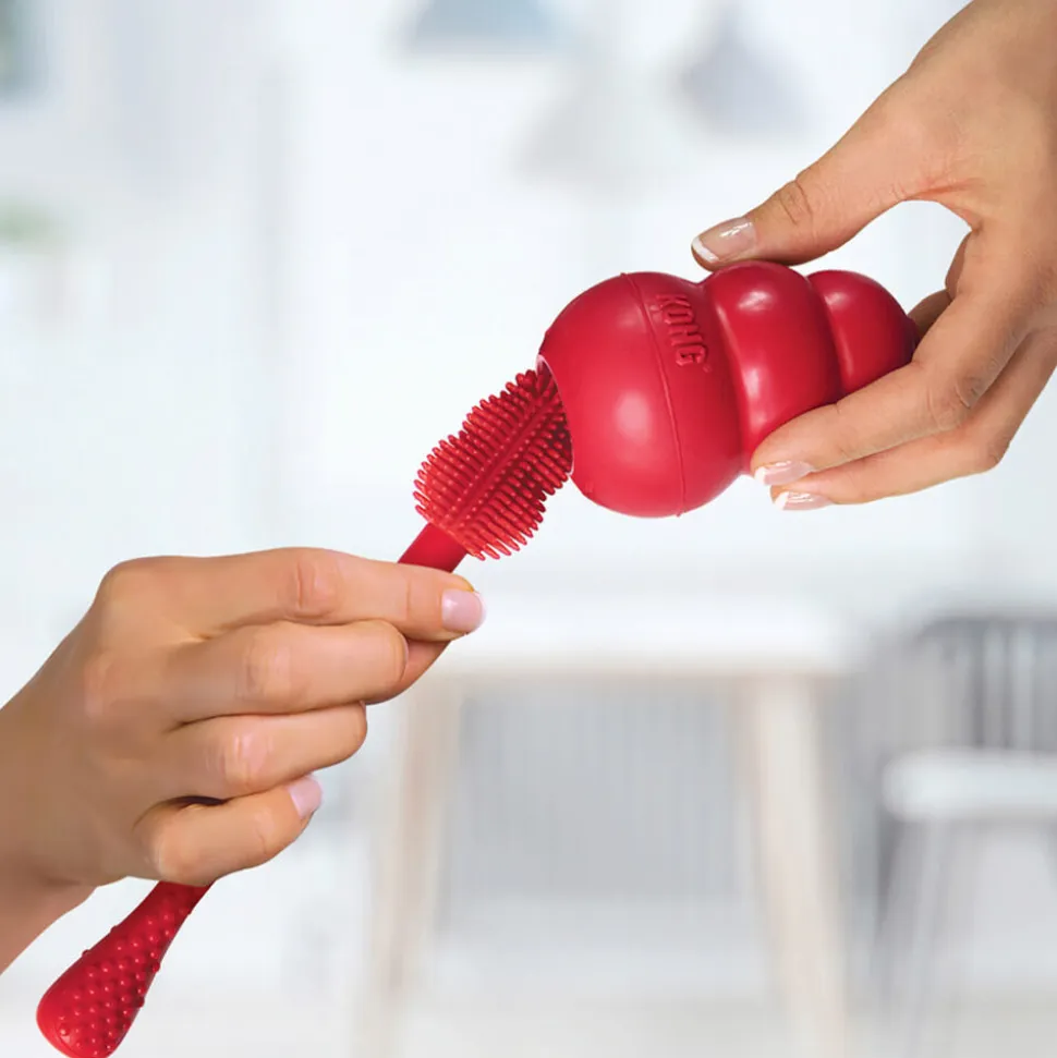 KONG Brush Schoonmaakborstel Rood