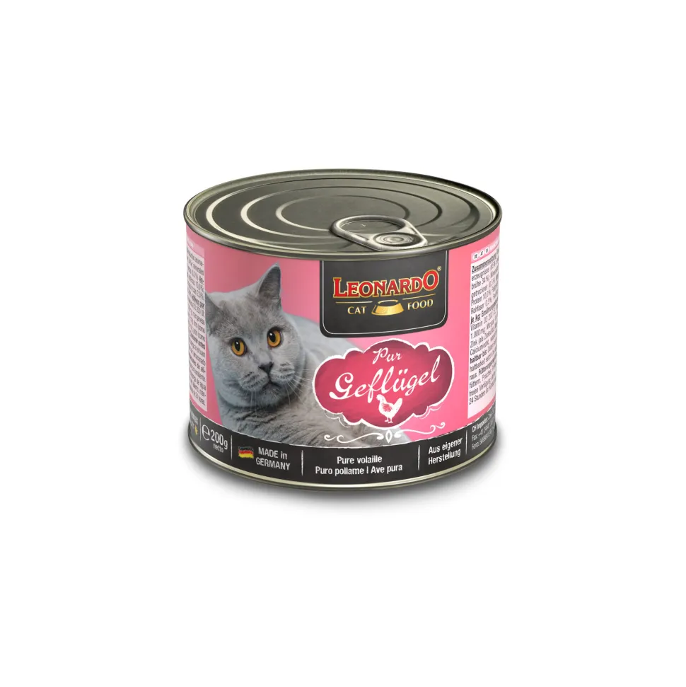 Leonardo Puur Pluimvee Natvoer voor katten