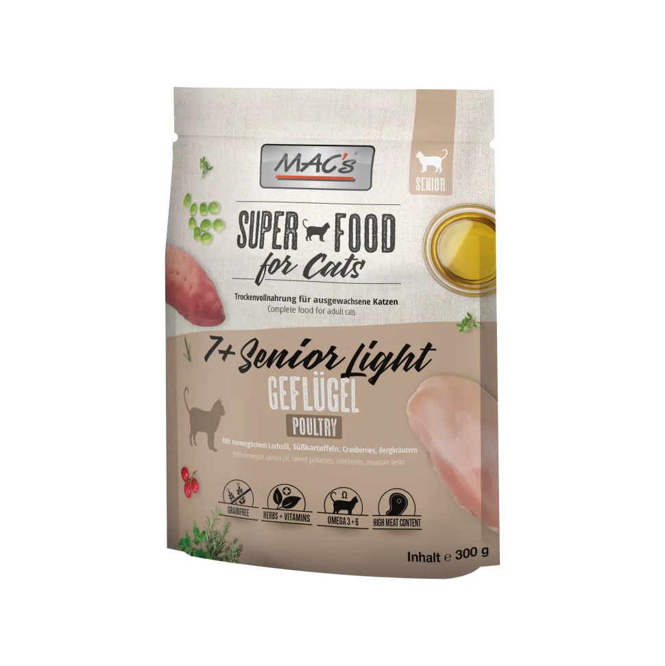MAC's 7+ Senior Light Kattenvoer