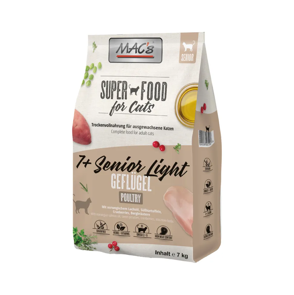 MAC's 7+ Senior Light Kattenvoer