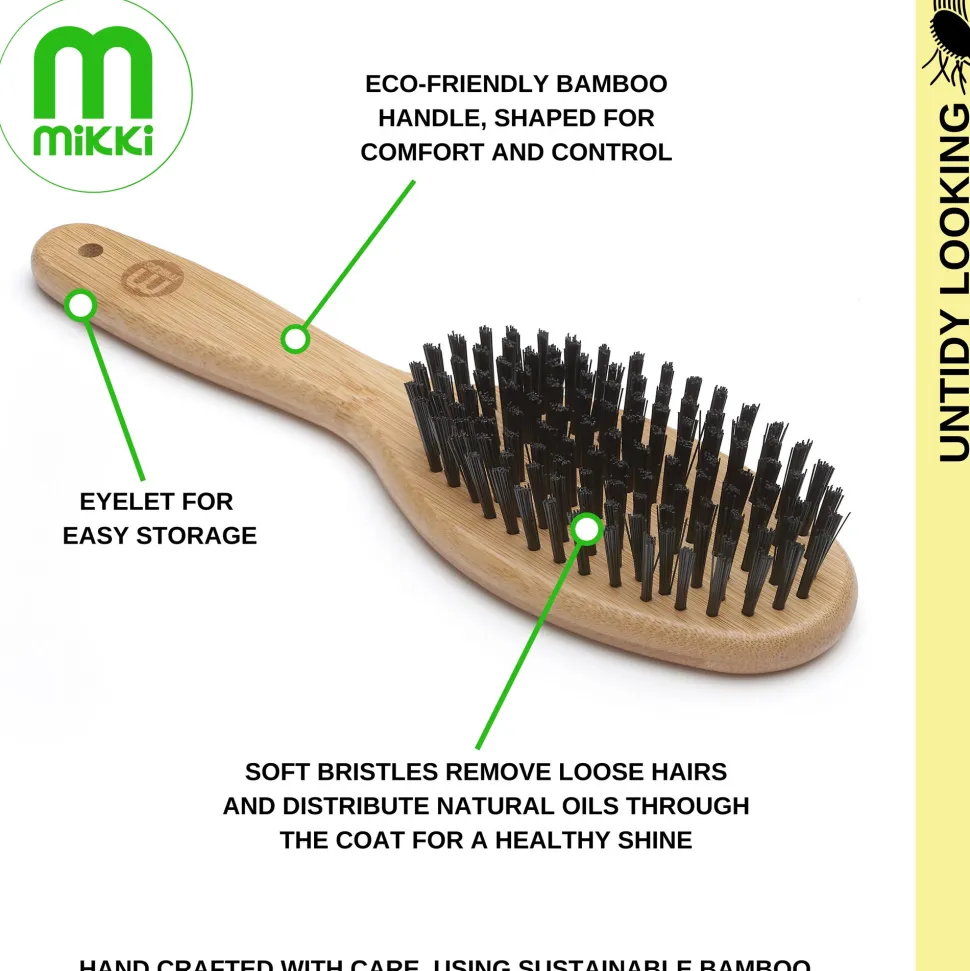 Mikki Bamboo Bristle Brush