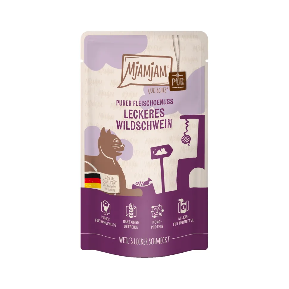 MjaMjaM Puur Vleesgenot - Knijpzakje Adult Cat