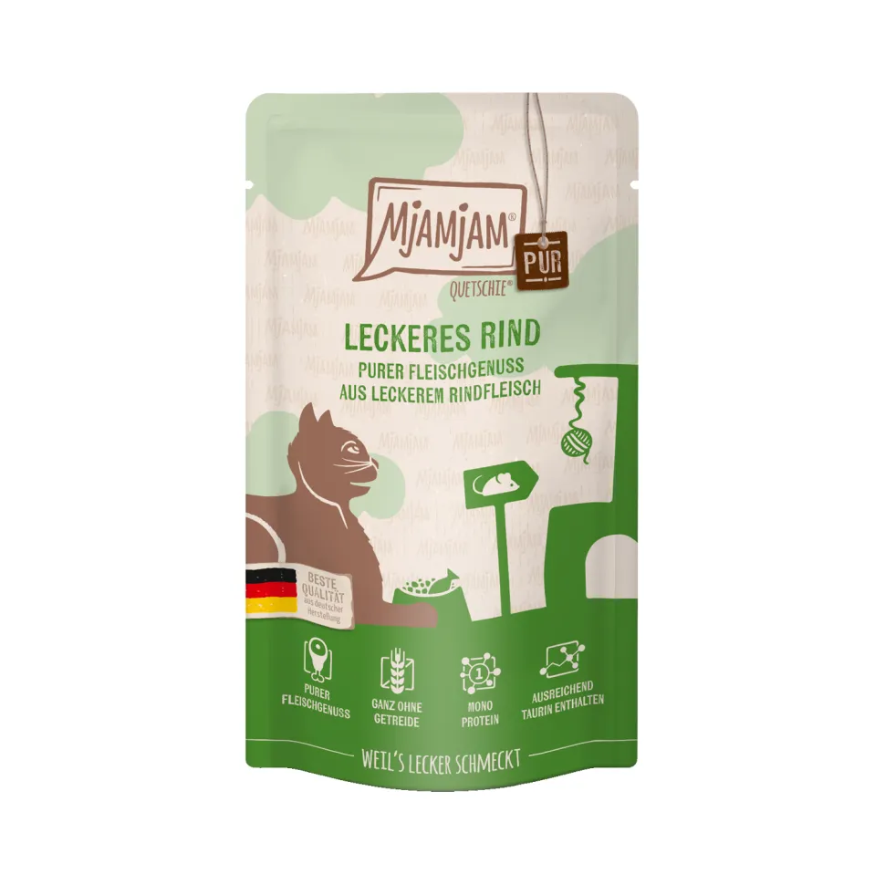 MjaMjaM Puur Vleesgenot - Knijpzakje Adult Cat