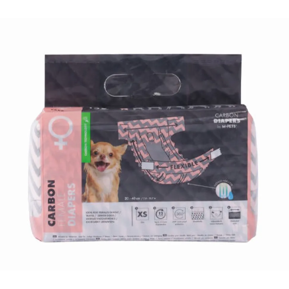 M-Pets Carbon Luiers voor Teefjes