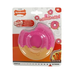 Nylabone Extreme Chew Donut Glaze Bacon