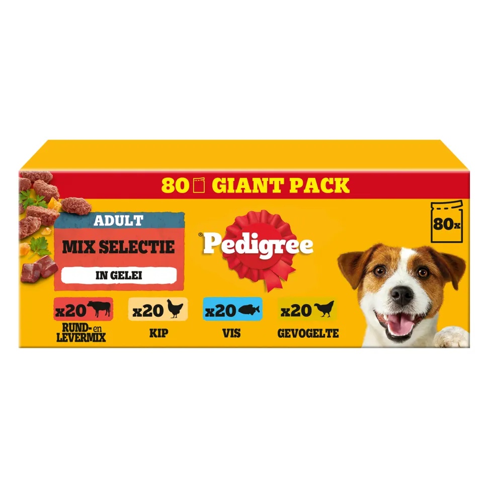 Pedigree Adult Selection in Gelei Maaltijdzakjes