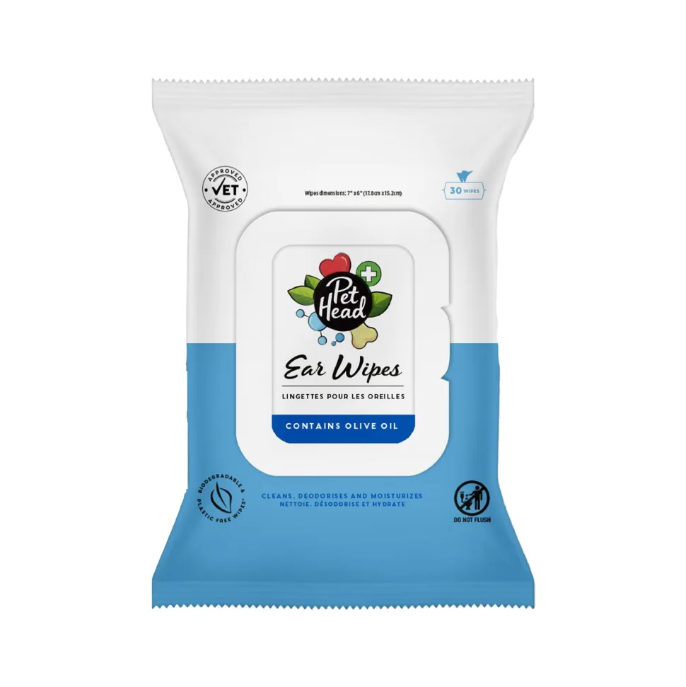 Pet Head Health Ear wipes 30ct.