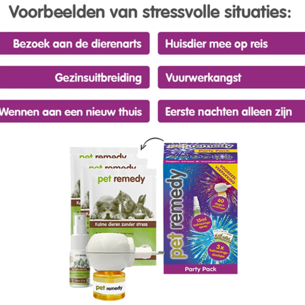 Pet Remedy Party Pack Vuurwerkangst