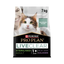 Purina Pro Plan LiveClear Sterilised Cat Food Adult 1+ Years - Kalkoen
