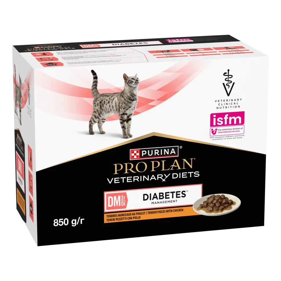 Purina Pro Plan Veterinary Diets DM Diabetes Management - Kat - Pouch Kip