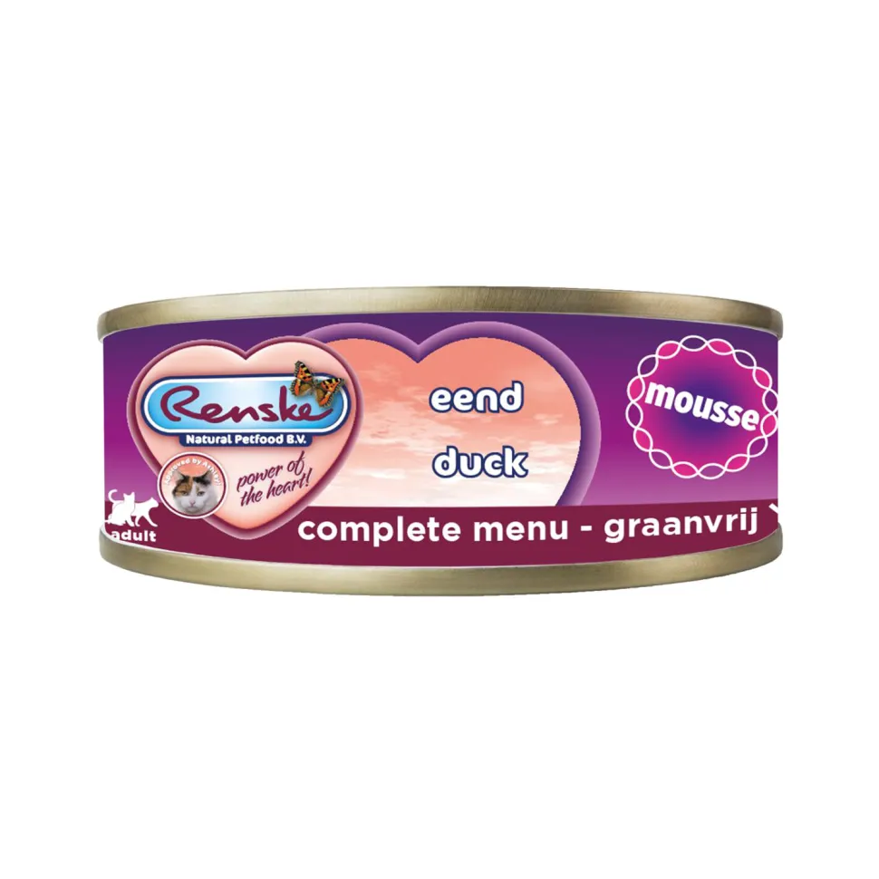 Renske Mousse Natvoer - Kattenvoer - Eend
