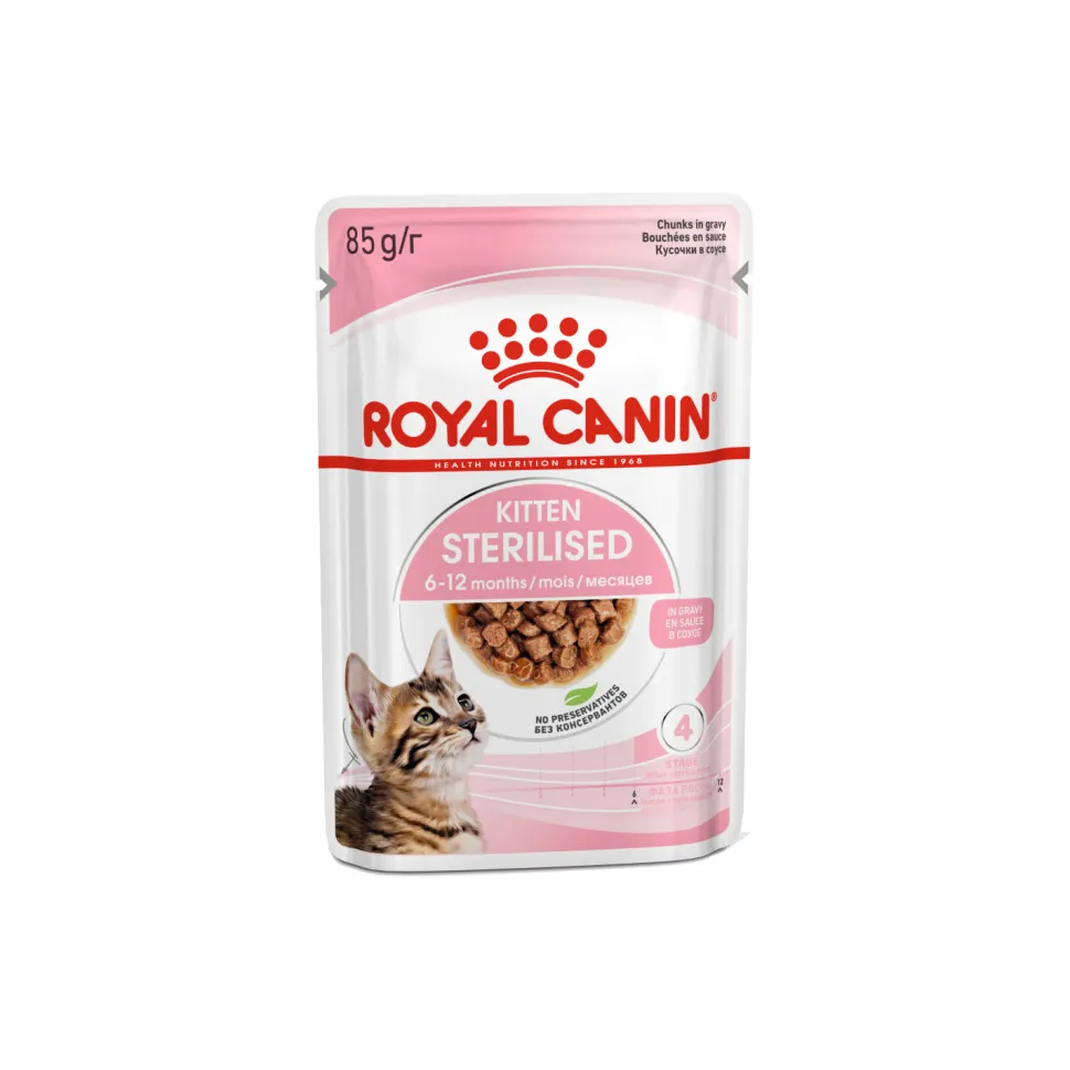 Royal Canin Kitten Sterilised in Gravy - Maaltijdzakje