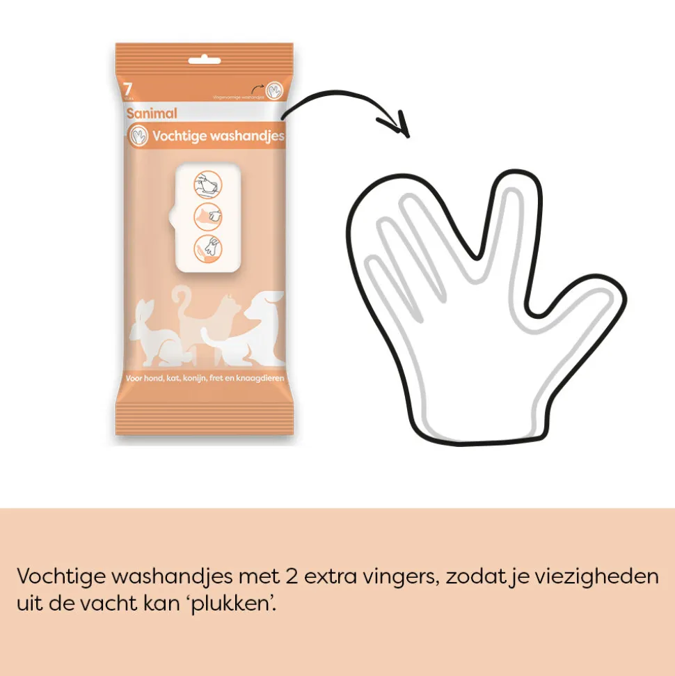 Sanimal Vochtige Washandjes