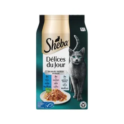 Sheba Délices du Jour in Gelei - Tonijn, Zalm en Witvis