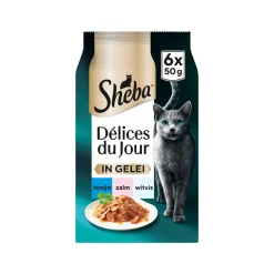Sheba Délices du Jour in Gelei - Tonijn, Zalm en Witvis