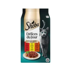Sheba Délices du Jour in Saus - Rund, Kip en Lam