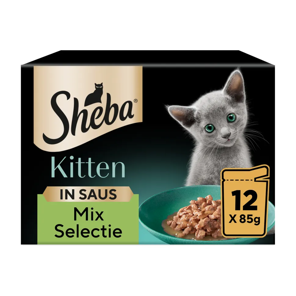 Sheba Kitten Mix Selectie in Saus