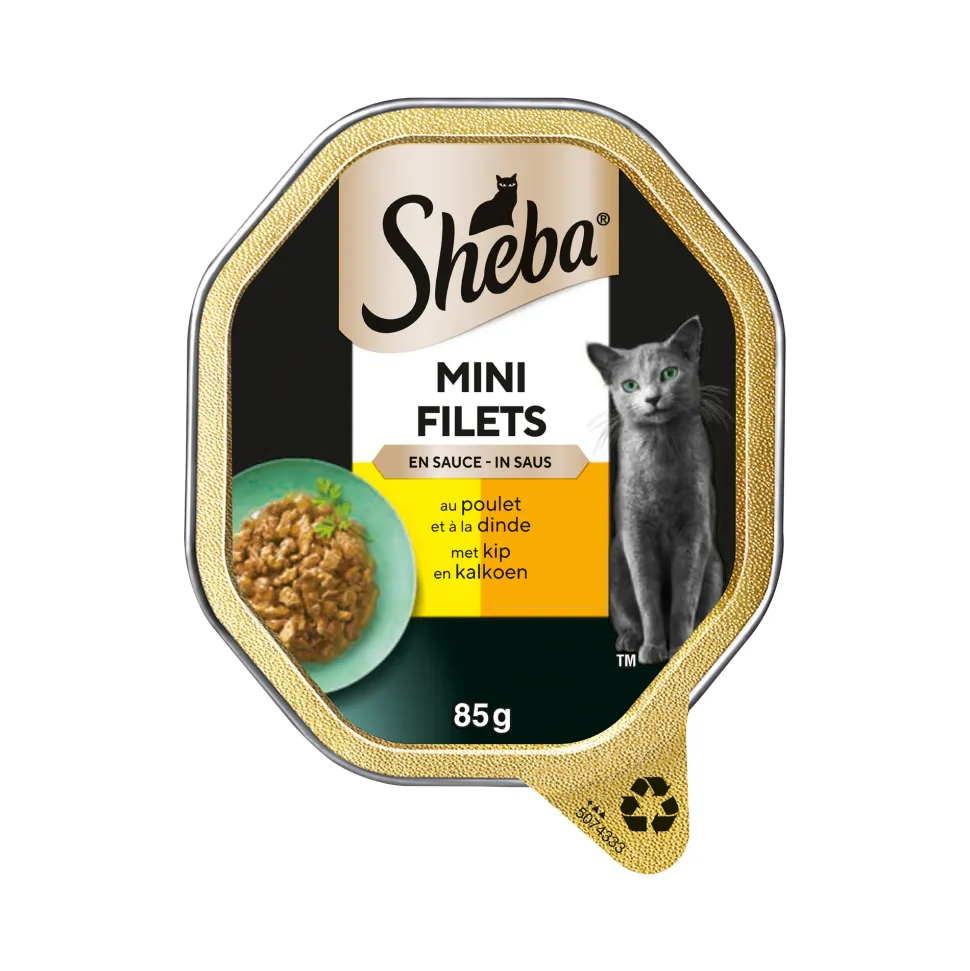Sheba Mini Filets in saus - Kip & Kalkoen