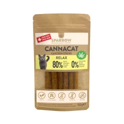 SPARROW Pet CannaCat Kip Sticks met CBD