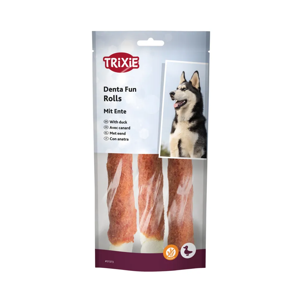 Trixie Denta Fun Duck Chewing Rolls