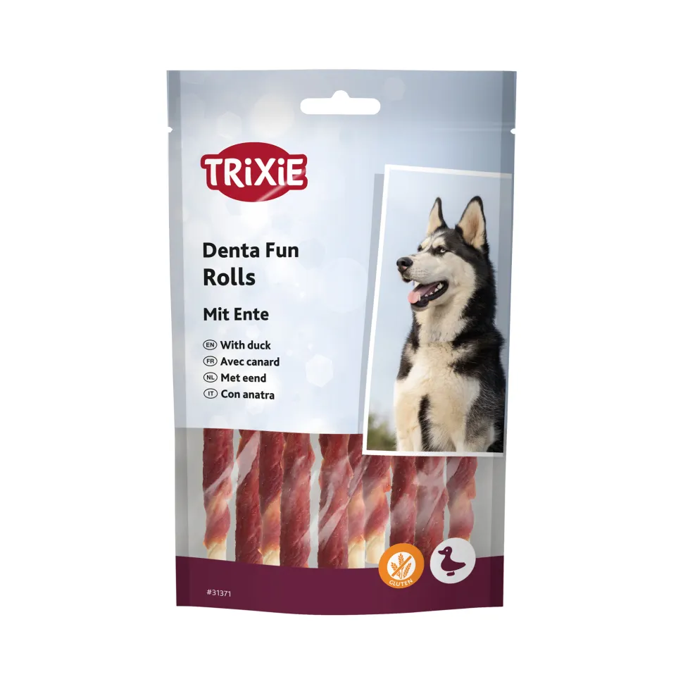 Trixie Denta Fun Duck Chewing Rolls