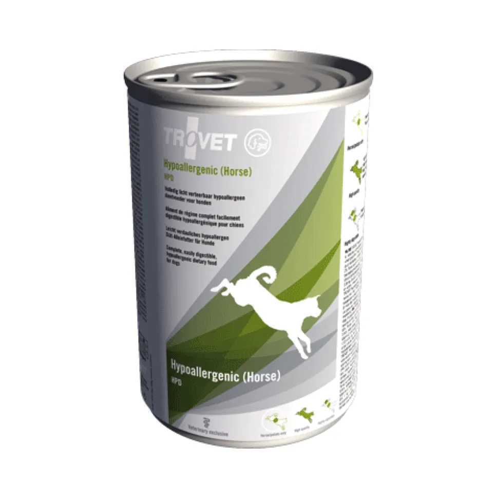 TROVET Hypoallergenic HPD (Horse) Hond - Blik