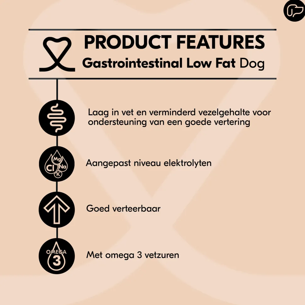 Vetality Gastrointestinal Low Fat - Hondenvoer