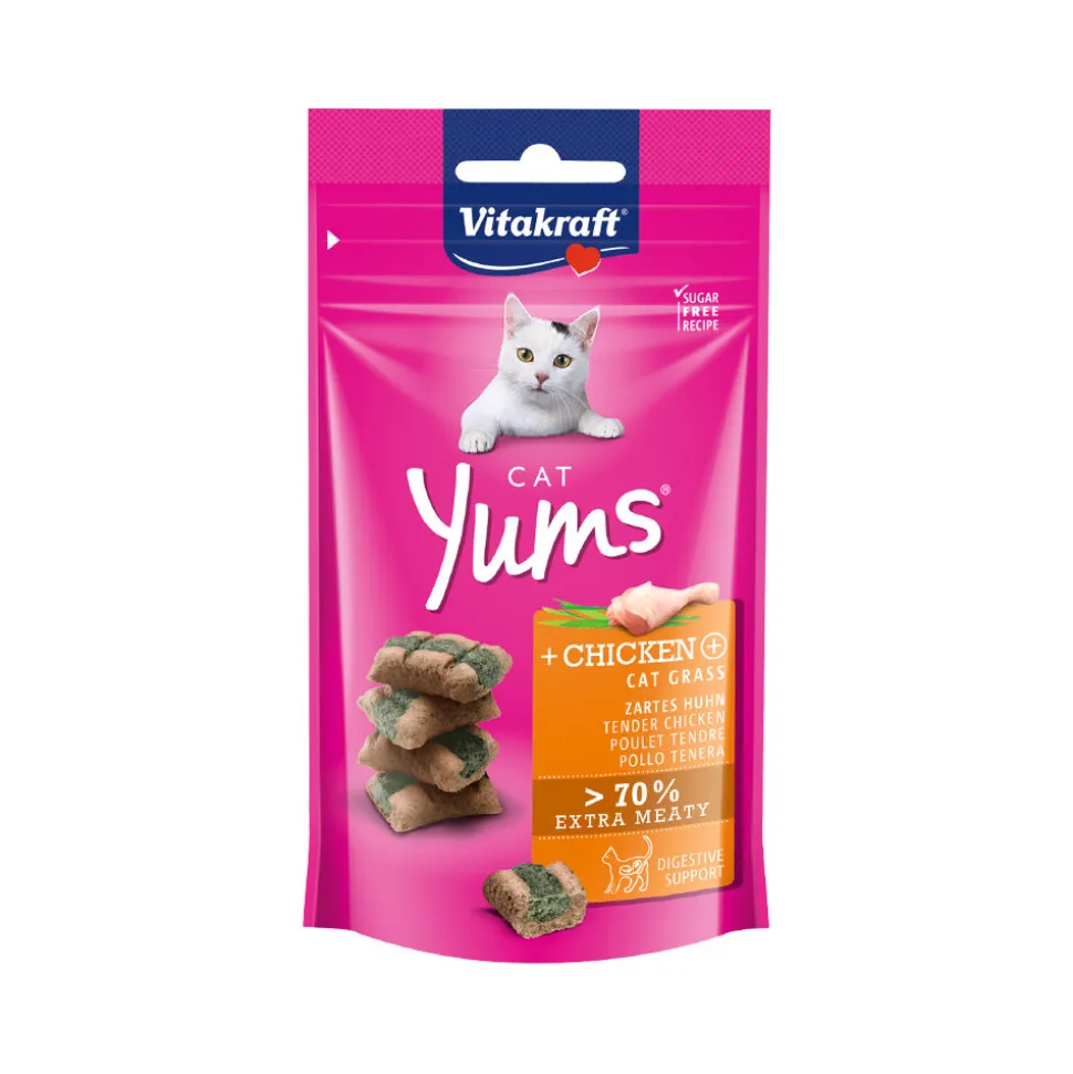 Vitakraft Cat Yums - Kip & Kattengras