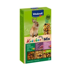 Vitakraft Kräcker Trio-Mix Konijn - Groente, Noot & Bosbessen