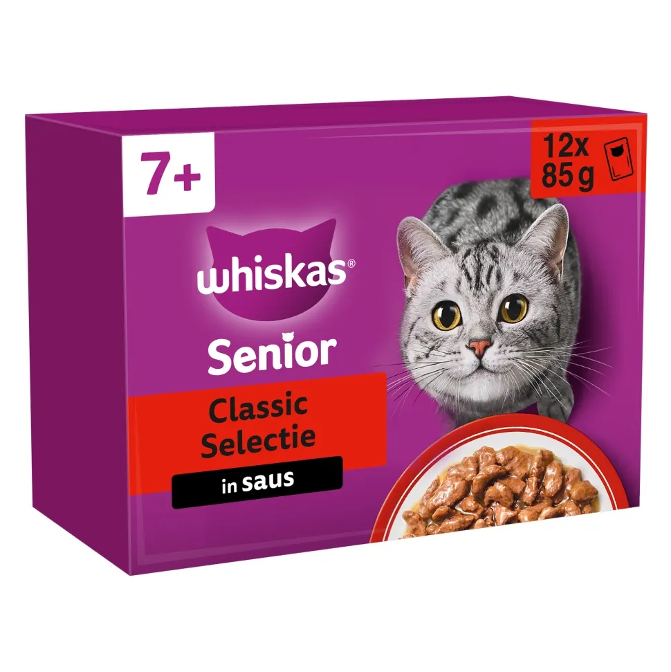 Whiskas 7+ Classic Selectie in saus